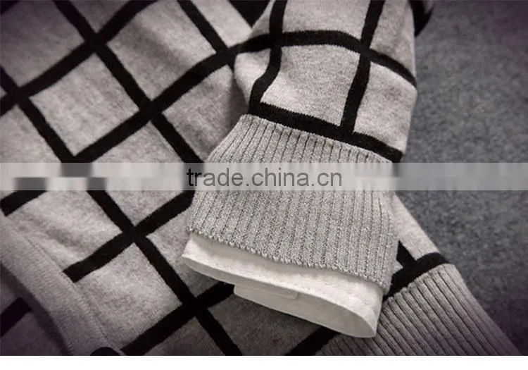 2015 winter men's V-neck long-sleeved show thin sweater knit cardigan for korean style sweater