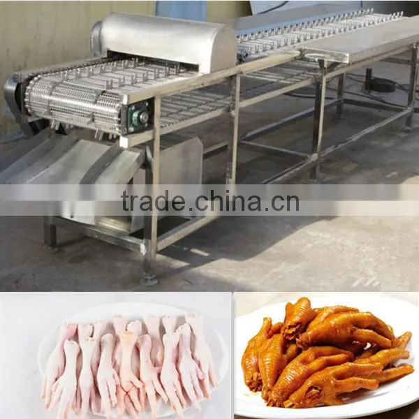 chicken feet machine for processing chicken claw/chicken feet processing line