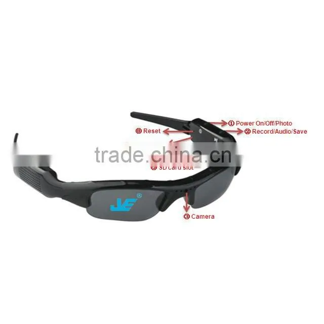 Mini DV Sports Eyewear Video Recorder,Hidden Sunglasses Camcorder JVE-3107A