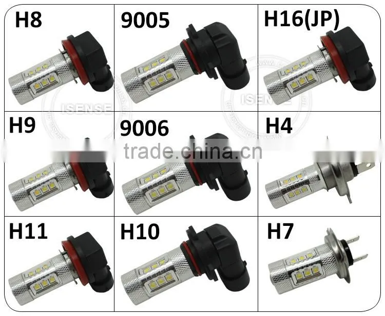 China led lamp 9v -60v 80w fog light h9 h8 h10 h11 h16 fog lights for voxy