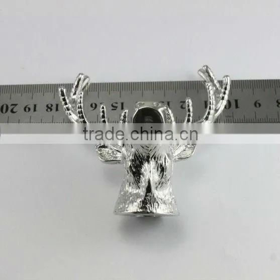 Zinc Alloy Casting Metal Deer Head Figurine Statue