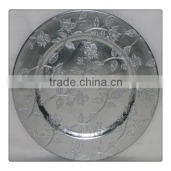 Decorative Plastic Crystal Charger Plates