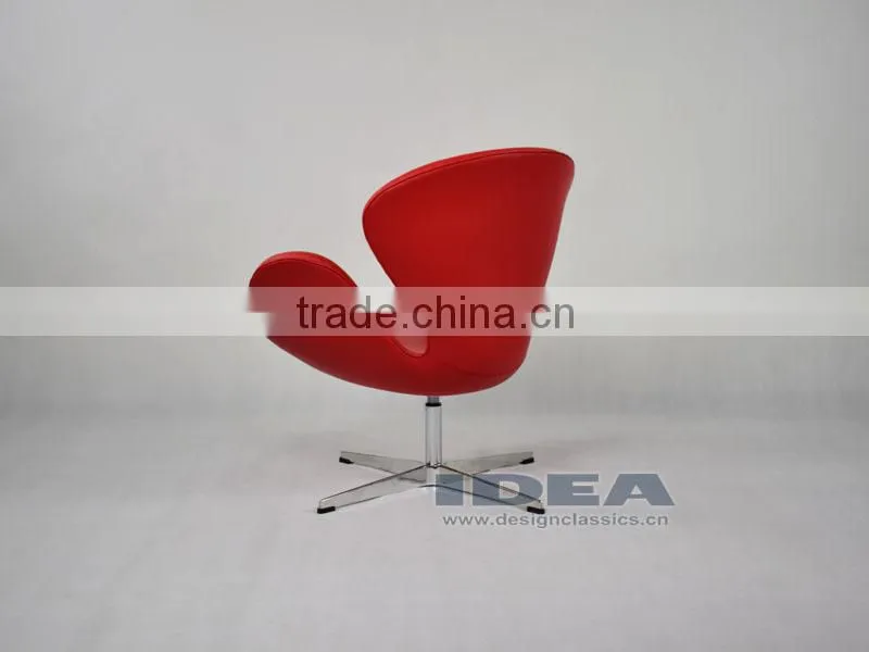 Replica Arne Jocabsen Swan Chair - Red Genuine Leather