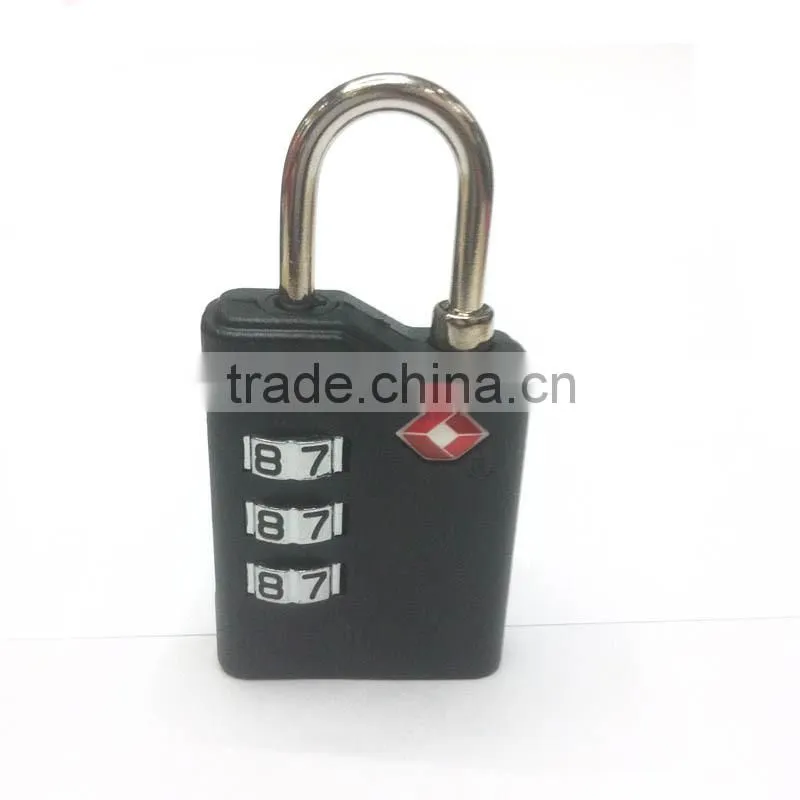 2015 new design whoesale price 3 code tsa code padlock