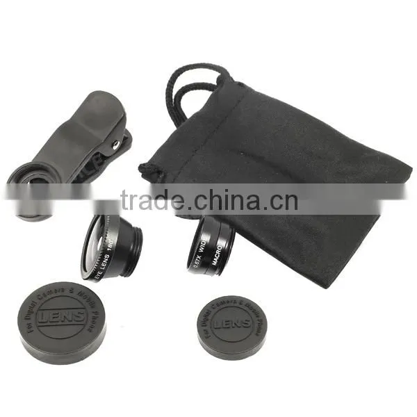 3 in 1 Universal Camera Lens,For Samsung Galaxy S4 Mini Fisheye Lens