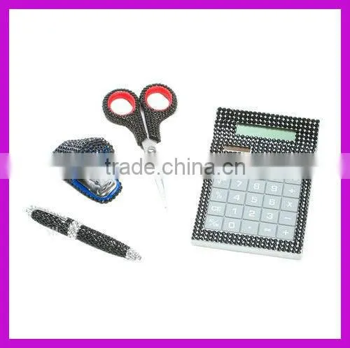 2016 OEM new product bling rhinestone scissors for students China supplier BY 1887