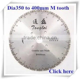 350mm/14" U teeth great sharpness diamond saw blade for granite