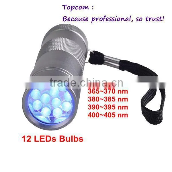 Mini Portable Torch 12 Led Black Light UV Flashlight Urine Detector
