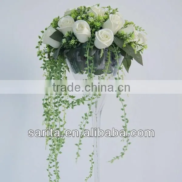 hot sale artificial real touch flower rose for wedding decoration