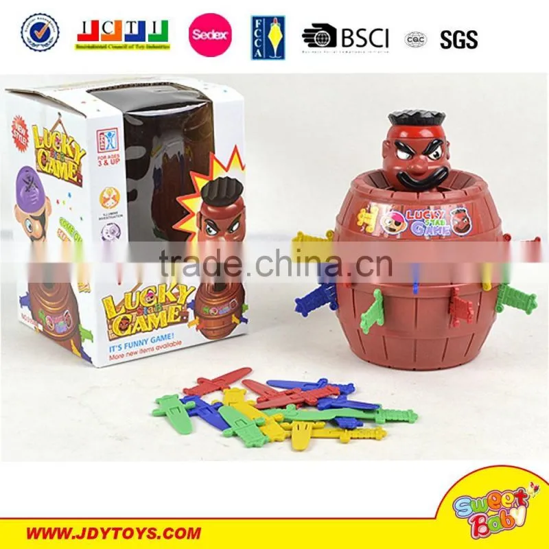 Plastic pirate bucket funny lucky crazy toy catch ball game