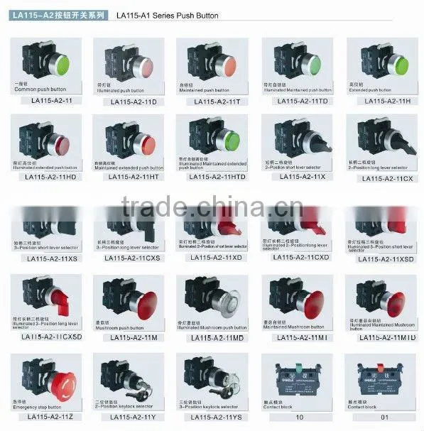 LA115 illuminated pushbutton switch