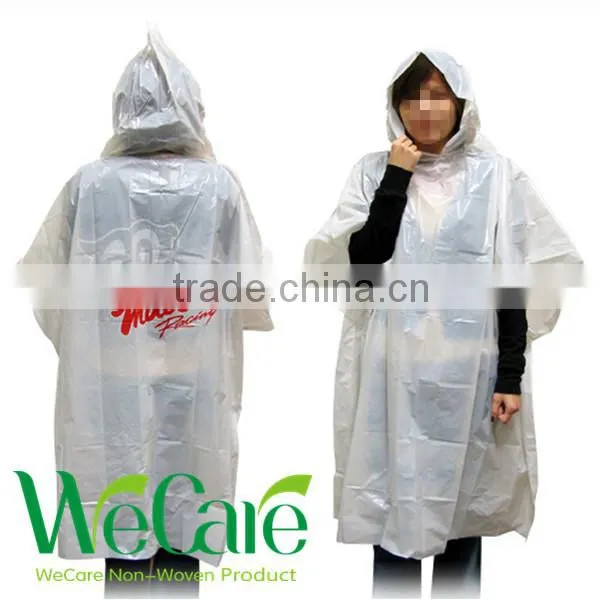 Promotional Plastic ball raincoat/rain poncho