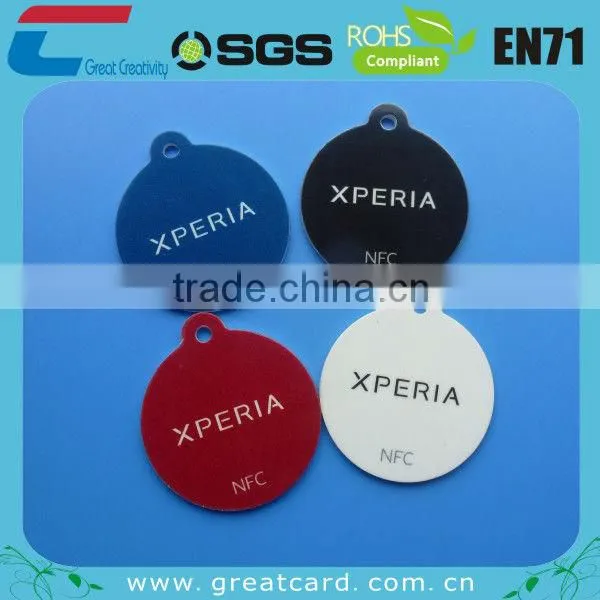 Circular Epoxy NFC Tag for Key Tag