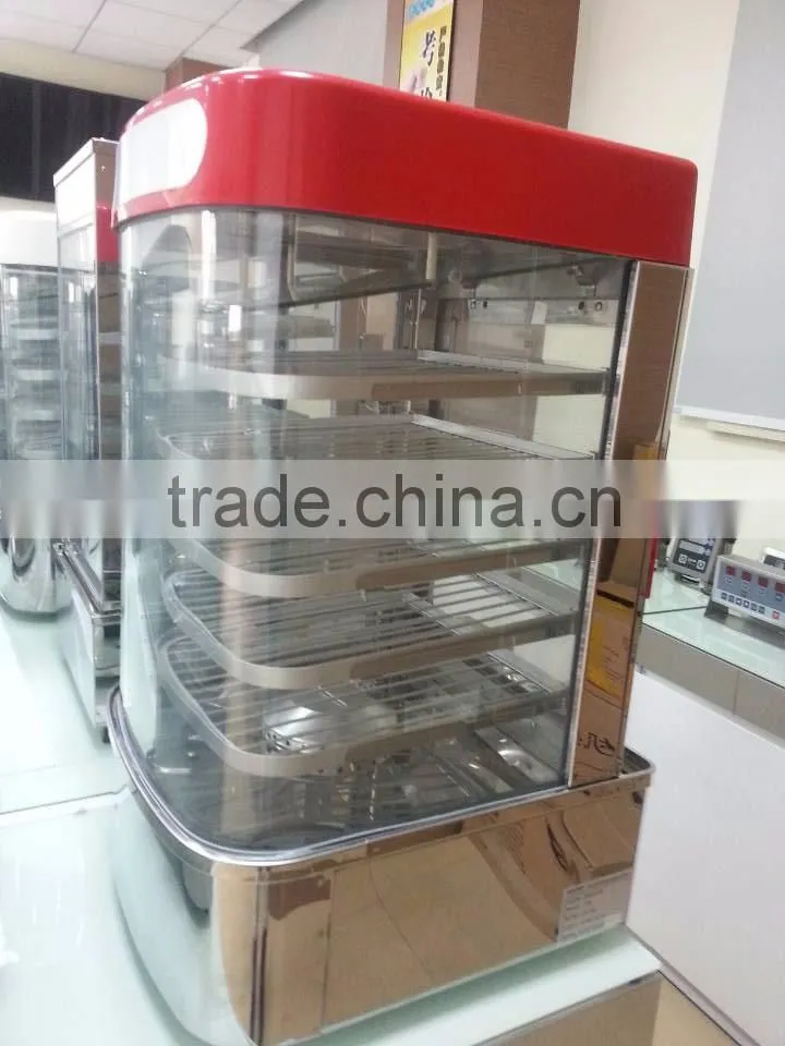 U-Style glass cover display food steamer(5 layers rack)