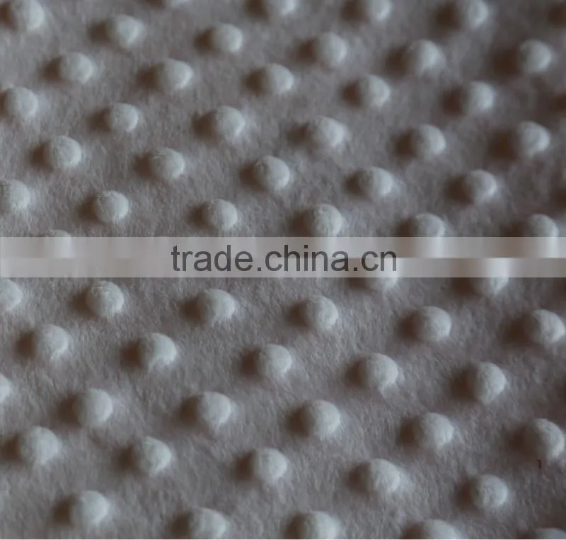 kint embossed velboa fabric