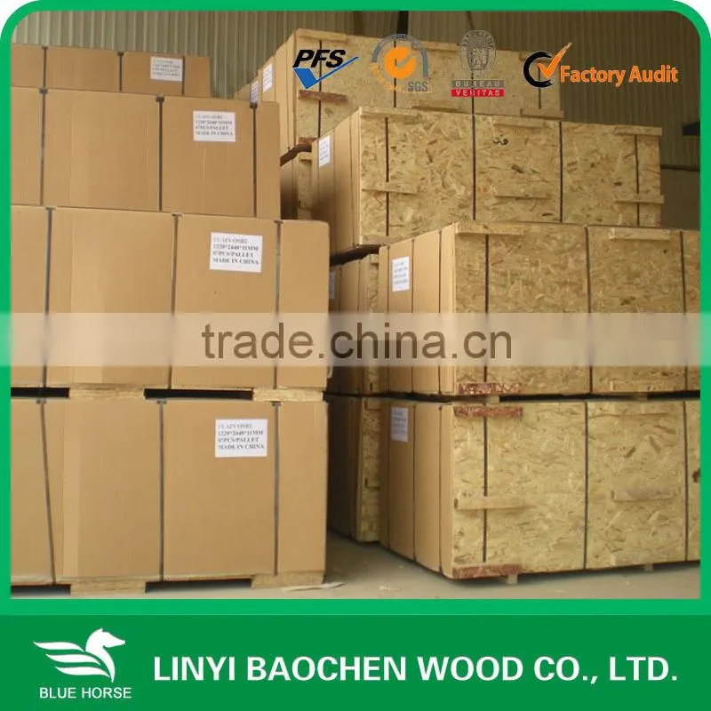 osb making machine/Cheap packing osb board, Linyi manufacturer (Oriented Strand Board))