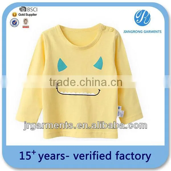 Eco-Friendly Bamboo Fiber Cotton Printed Long sleeve t shirts for Baby