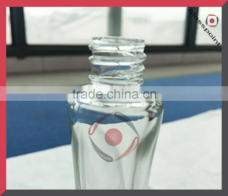 Tall Round Cylindrical Shape Perfumel Glass Bottle