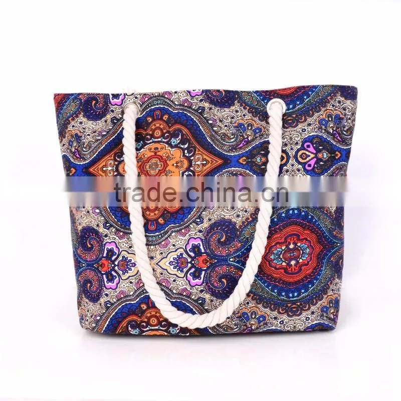 Hot selling cotton canvas tote beach bag bulk