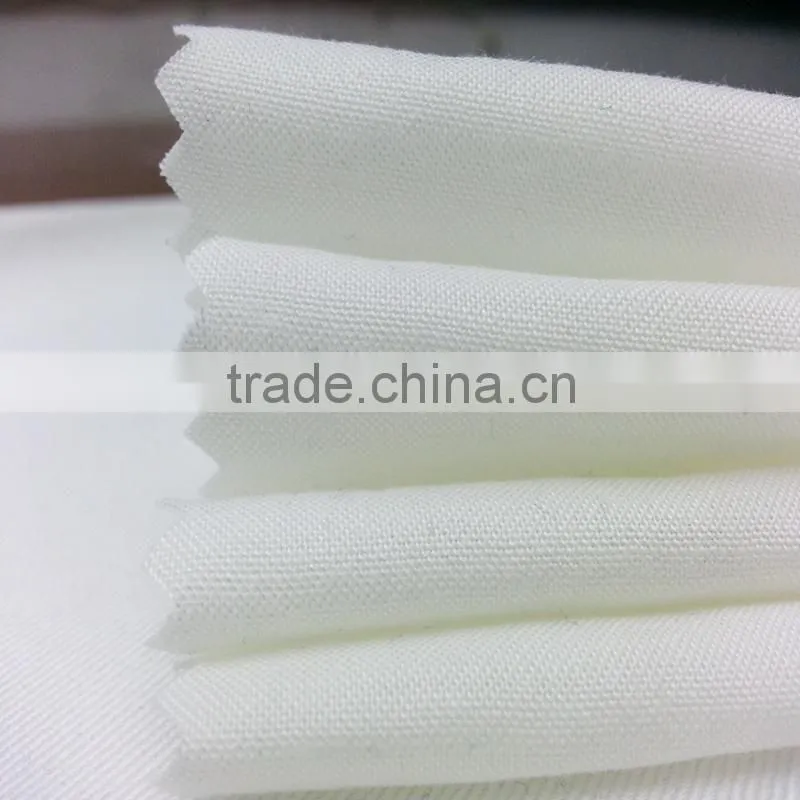 2016 xiangsheng 30s cotton/rayon plain dyeing woven pure white tabby fabric