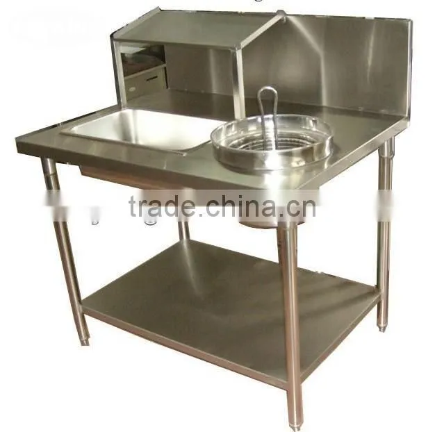 Manual Restaurant Free Standing Working Table