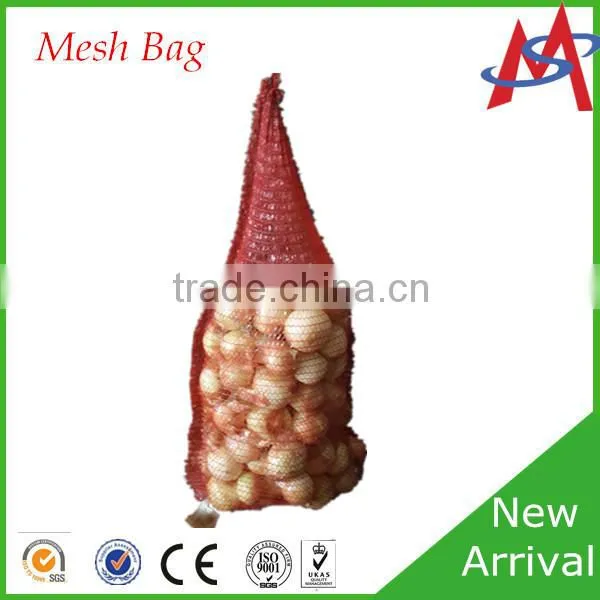 Hot sell good quality colorful vegetable raschel mesh bag