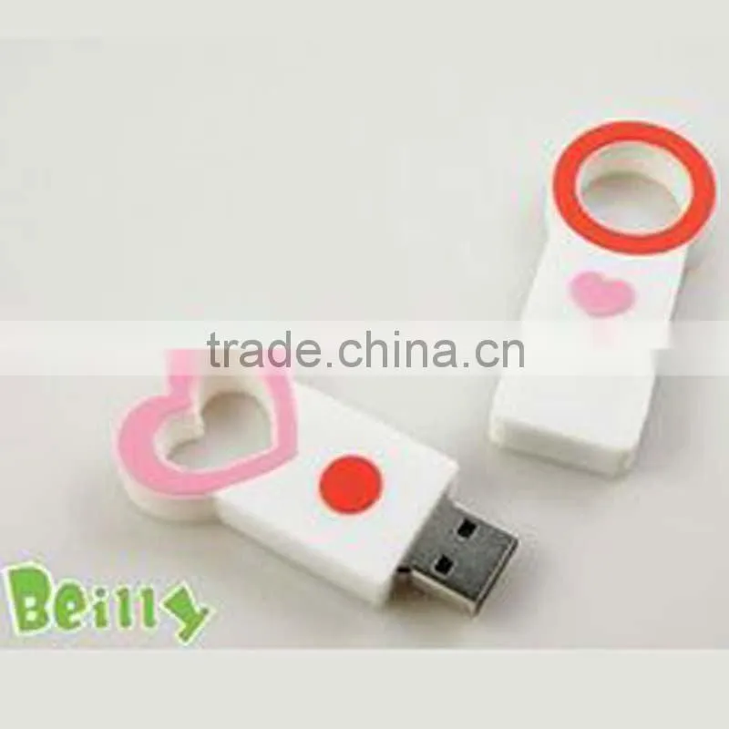 High quality 100% eco-friendly silicone usb flash memory