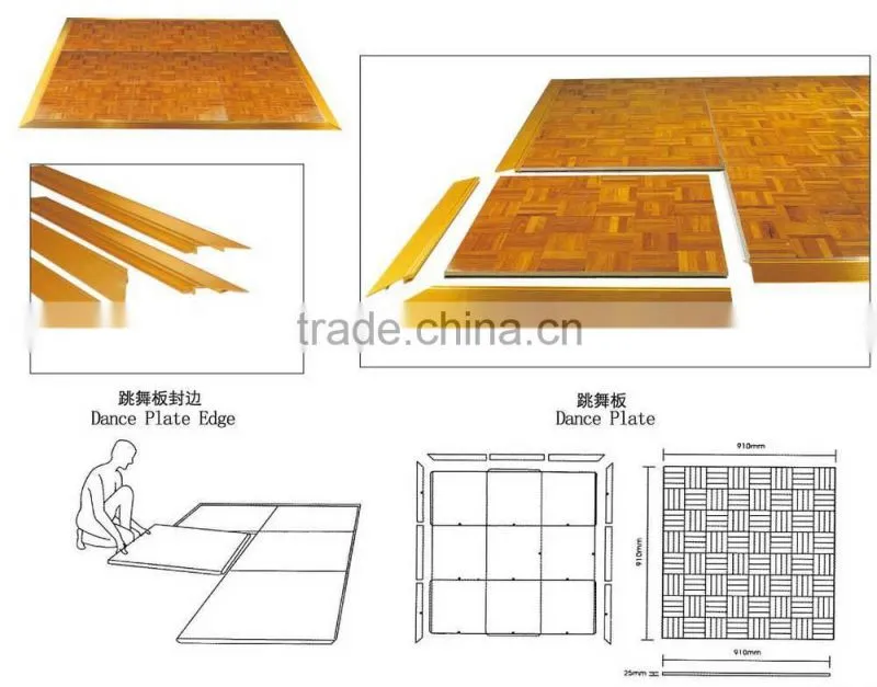 Birch solid flooring,Plastic dance floor,dance Floor platform