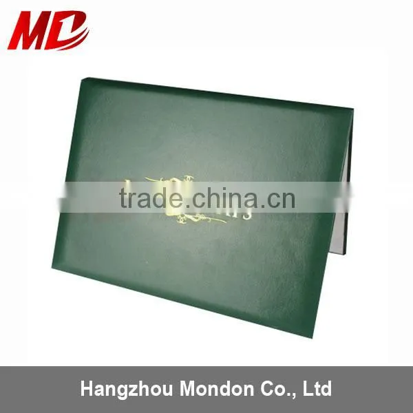 Gold Stamp Smooth Leatherette Diploma Cover