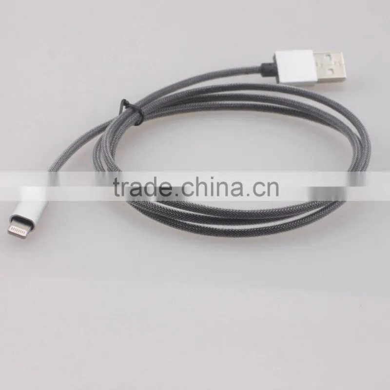 1m nylon braided MFi usb charging cable