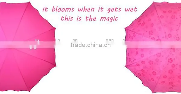23" Flower Emerge Magic Straight Umbrella for Ladies