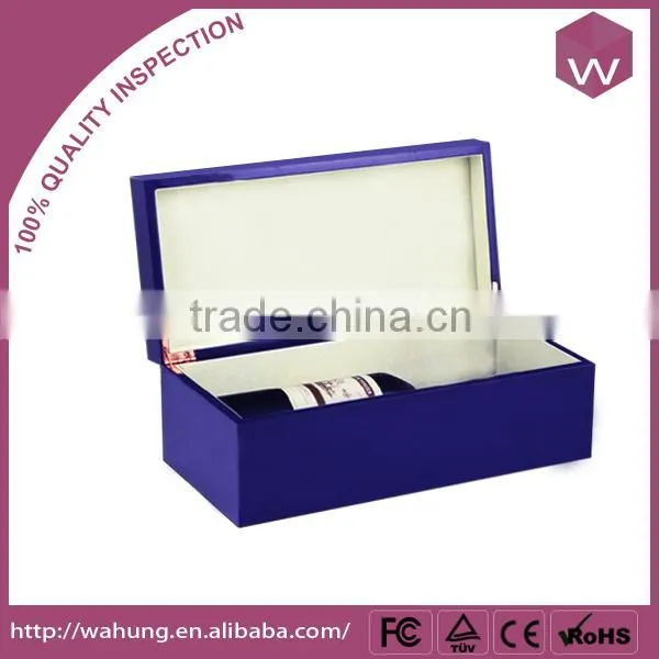 Rectangle red wine box wood