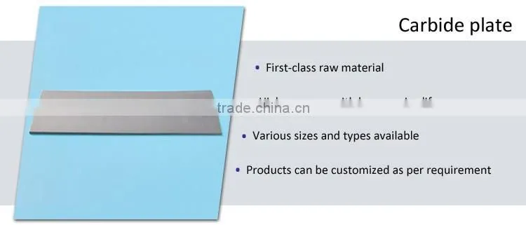 Sintered Tungsten Carbide Plate for wear parts from Zhuzhou Seller