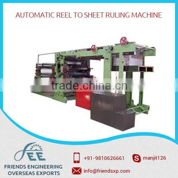 Reel to Sheet Ruling Machine Available from Top Dealer