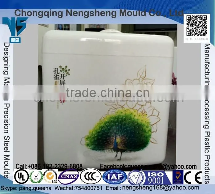 Factory diret sale Plastic material dual flush toilet PP Toilet Cistern & squat pan cisterns & abs toilet cistern