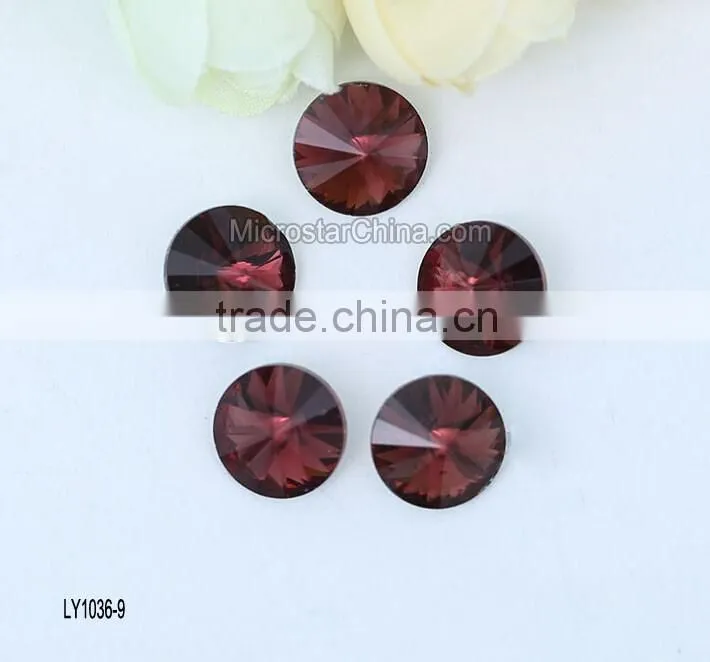 wholesale DIY pointed 6-30mm colorful crystal beads