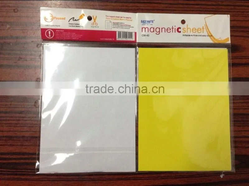pp colorful magnet sheet/magnetic label /magnetic tag , can be write on and wipe off