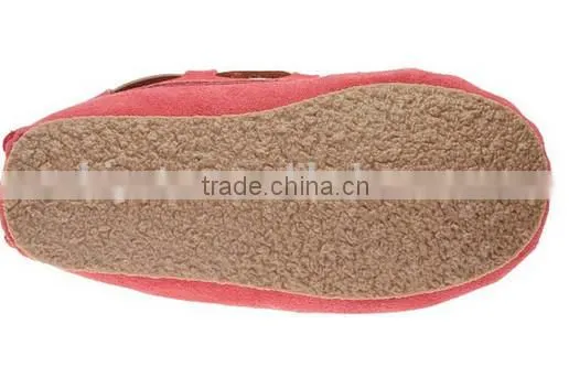 soft leather baby shoes crib moccasins MOQ 50 Pairs/mix 4 size