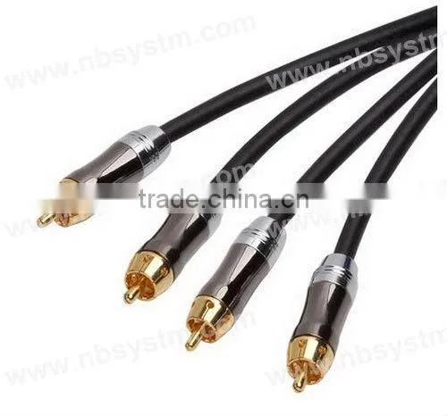 Assembly Type Audio Cable 2xRCA Plug