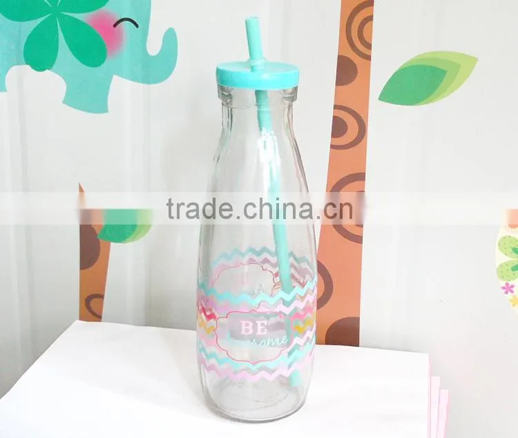 100ml/200ml/250ml/500ml/1000ml bulk glass milk bottles with plastic white lid