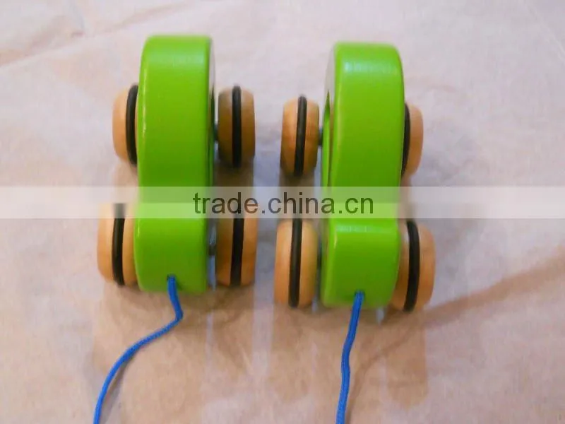 new wood animal pulling trailer or cart toy for children