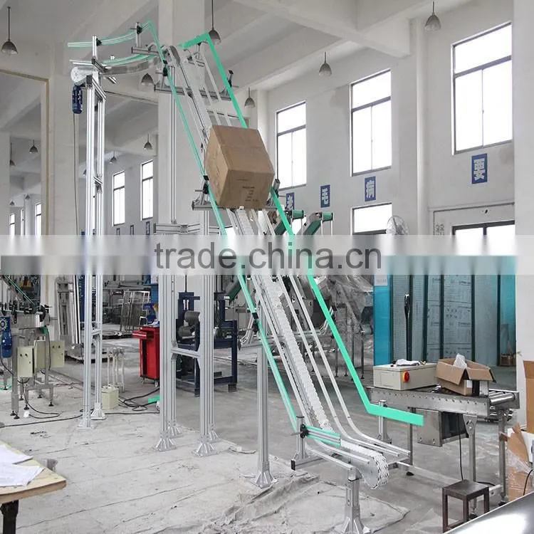 flexible lifting vonveyor system for bottles