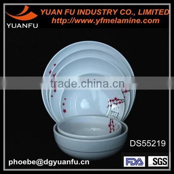 Elegant design hotel melamine party dinner set