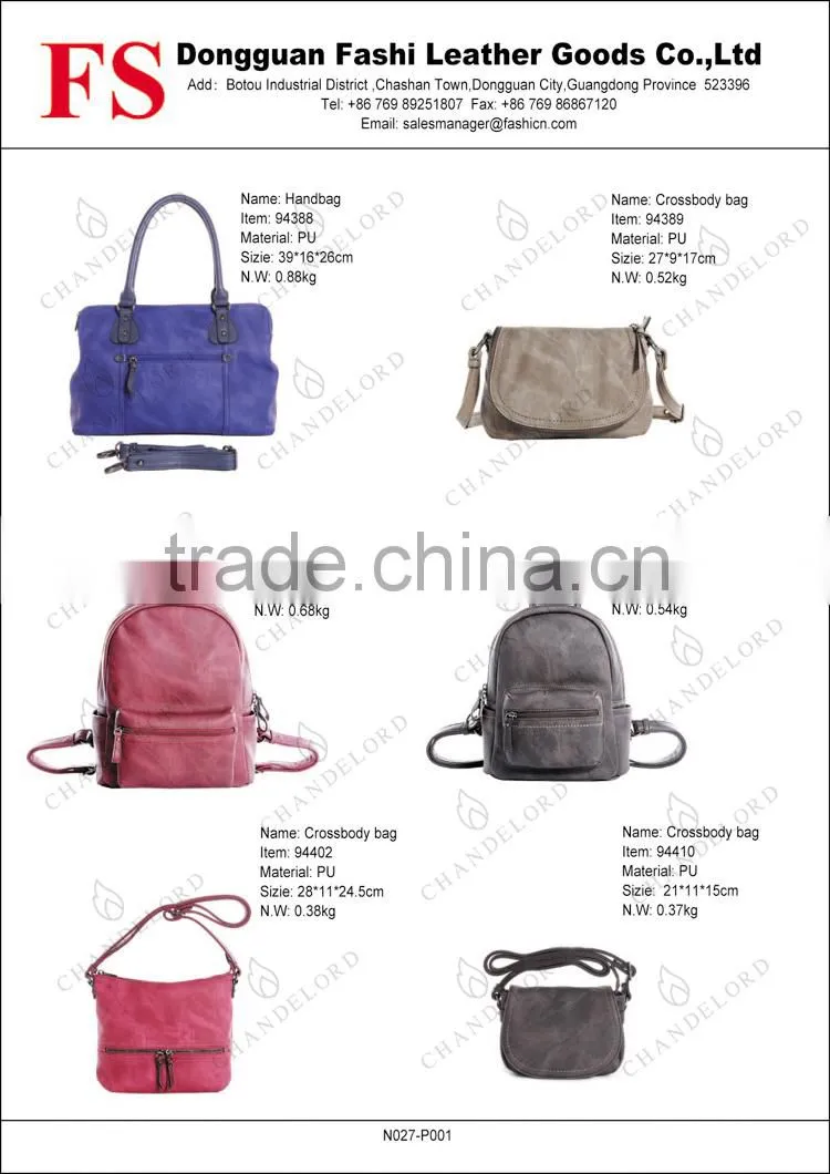 Wholesale China Girls Popular Black PU Leather School Backpacks