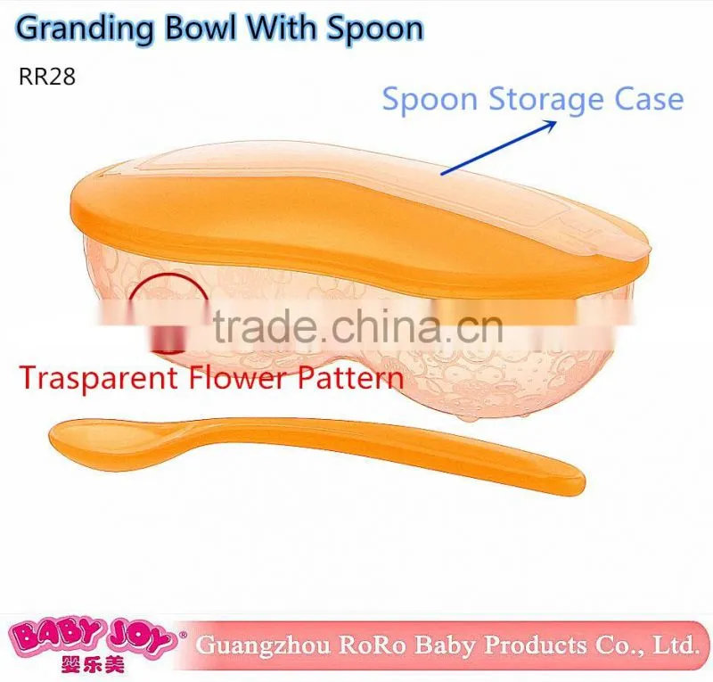 New PP Plastic Baby Grinding Bowl With Spoon For Wholesale