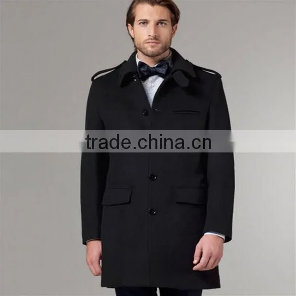 Bespoke mens wool cashmere overcoat