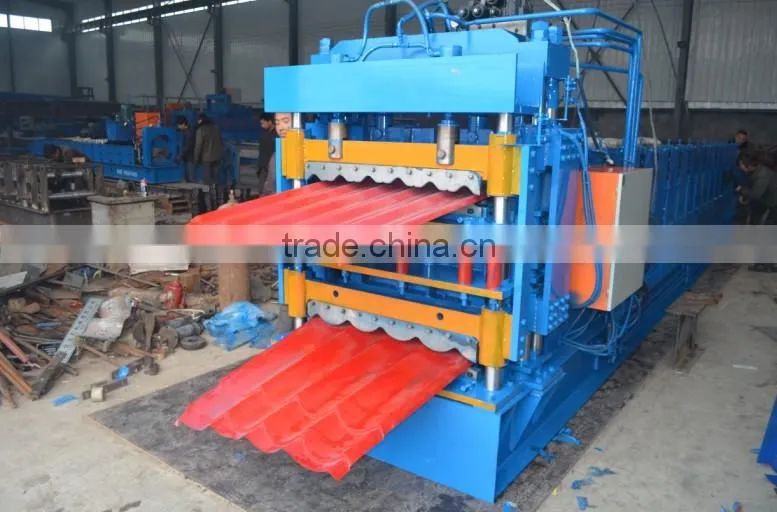 supply aluminum sheet automatic double layer roll forming machine