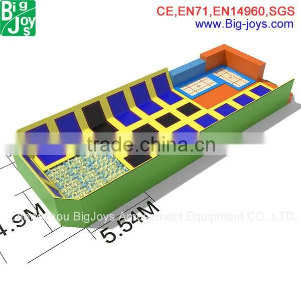 OEM service customer design adult indoor trampoline