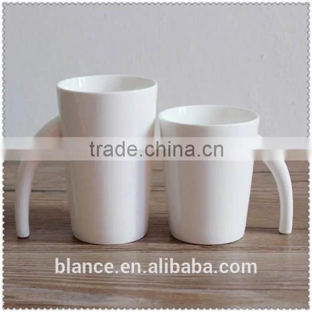 comfortable special ceramic mug with trunk handle