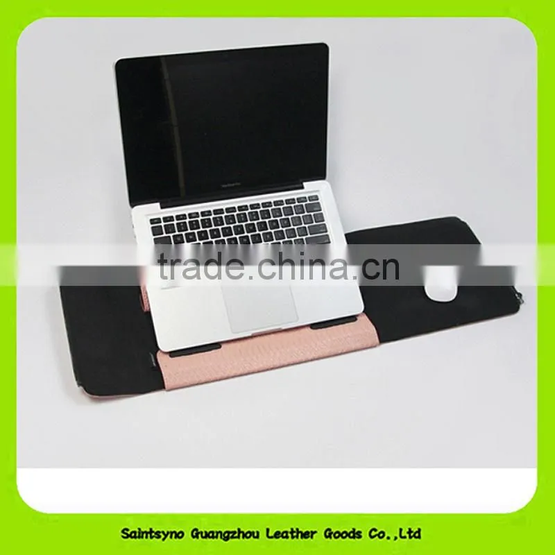 15057 New style laptop PU Leather Case Cover and Flip Stand in multi-color
